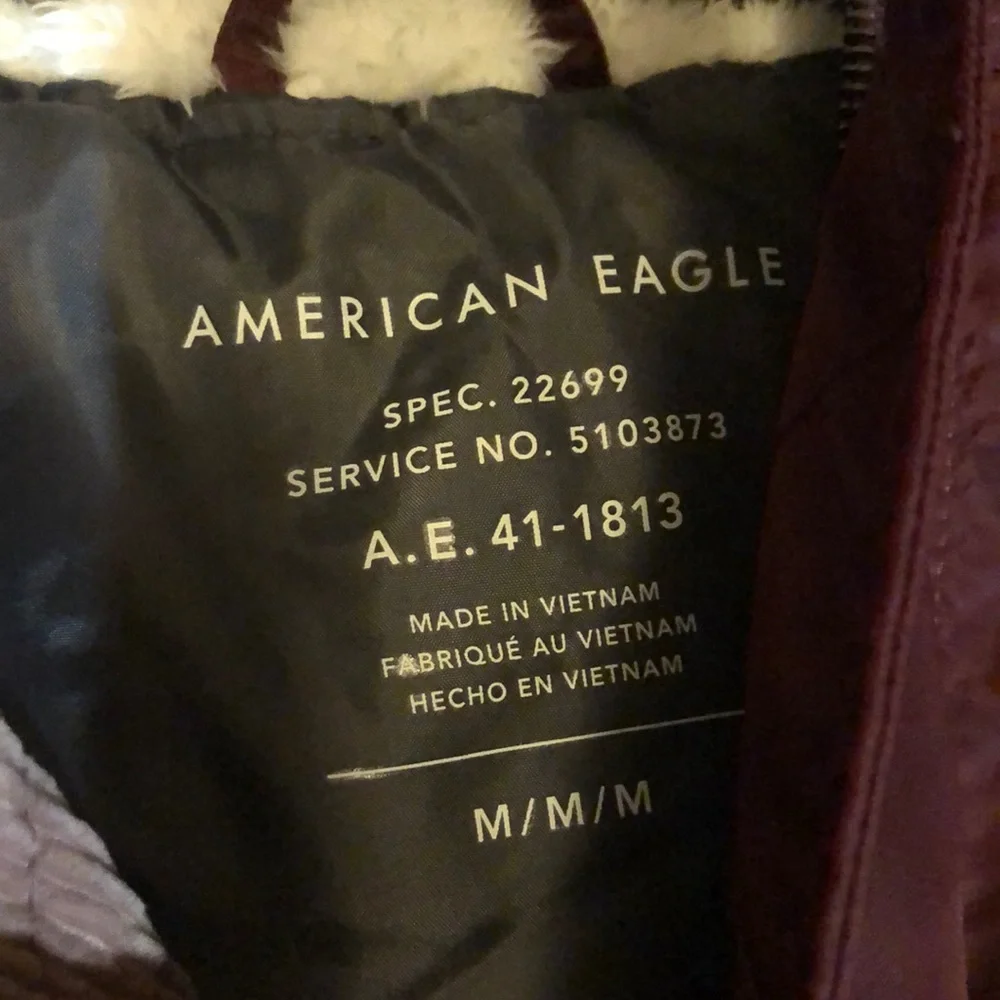 NWT!! American Eagle Maroon Winter Coat! - Picture 8 of 9